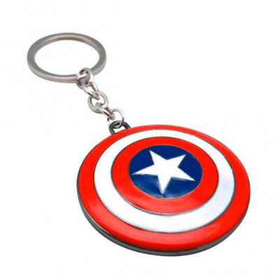 Imagen llavero capitan america escudo 3d 14x9