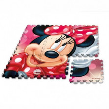 Imagen alfombra foam minnie 30x30x1cm - 9 piezas