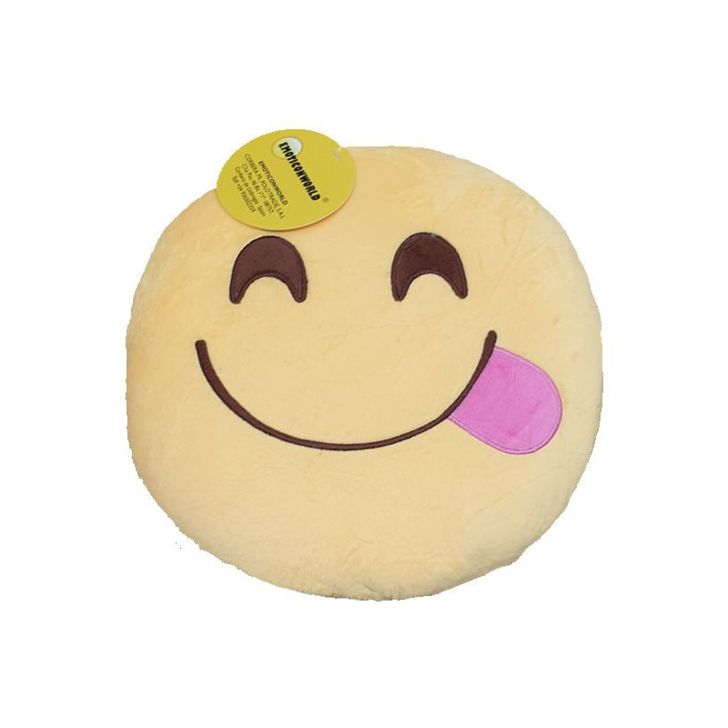 Imagen cojín emoji relamiéndose 31 cm Imagen cojín emoji relamiéndose 31 cm