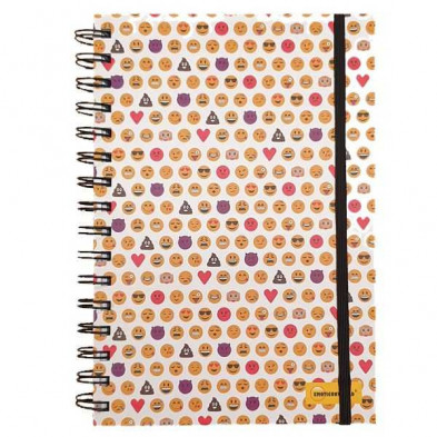 Imagen libreta a5 emojis blanca