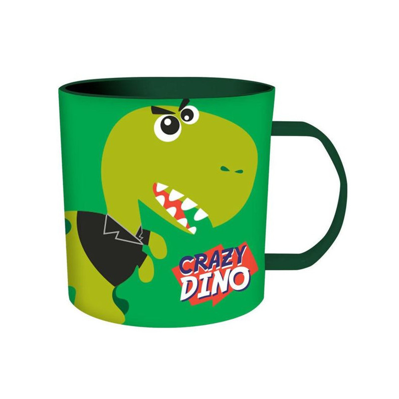 Imagen taza para microondas crazy dino 340ml