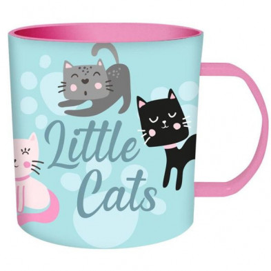 Imagen taza para microondas little cats 340ml