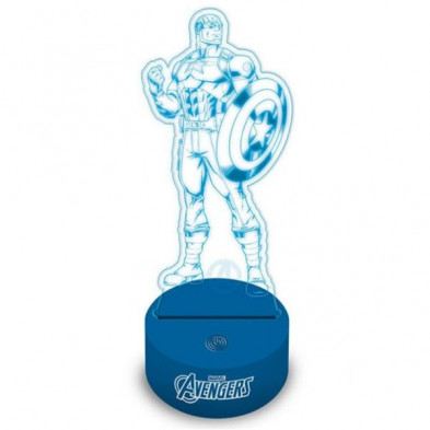 Imagen lámpara led 3d avengers capitán américa