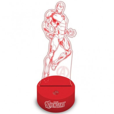 Imagen lámpara led 3d avengers iron man Imagen lámpara led 3d avengers iron man
