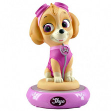 Imagen lámpara de noche 3d paw patrol skye