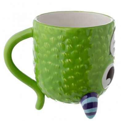 imagen 3 de tazón de ceramica 3d con forma de monstruo verde