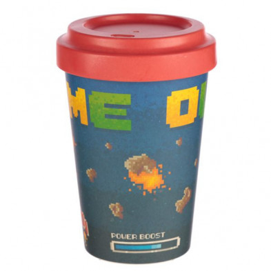 imagen 2 de taza para llevar composite de bambú game over