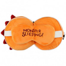 imagen 2 de almohada viaje con crem y antif monstruo naranja