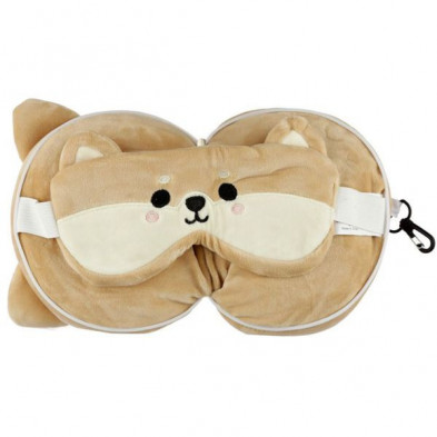 imagen 4 de almohada viaje con crem y antif perro shiba inu