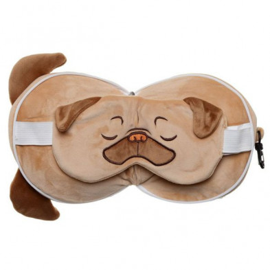 imagen 2 de almohada viaje con crem y antif perro pug carlino