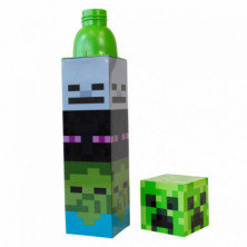 imagen 1 de botella minecraft creeper cube tnt pp 650ml