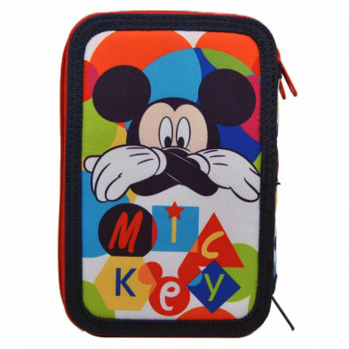 imagen 2 de estuche 3 cremalleras mickey mouse