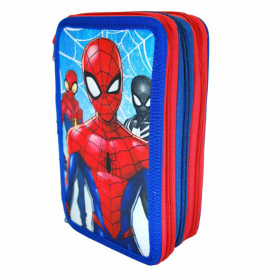 imagen 1 de estuche 3 cremalleras spiderman