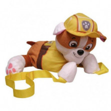 Imagen mochila peluche rubble paw patrol 35cm