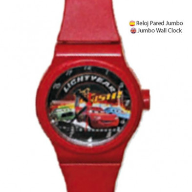 Imagen reloj pared jumbo cars