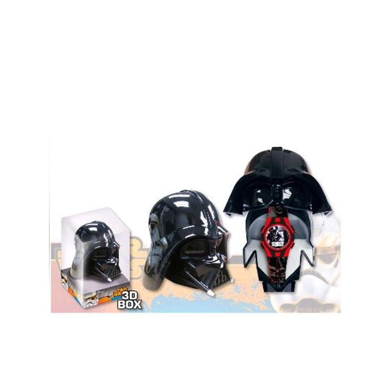 Imagen reloj digital star wars darth vader caja 3d