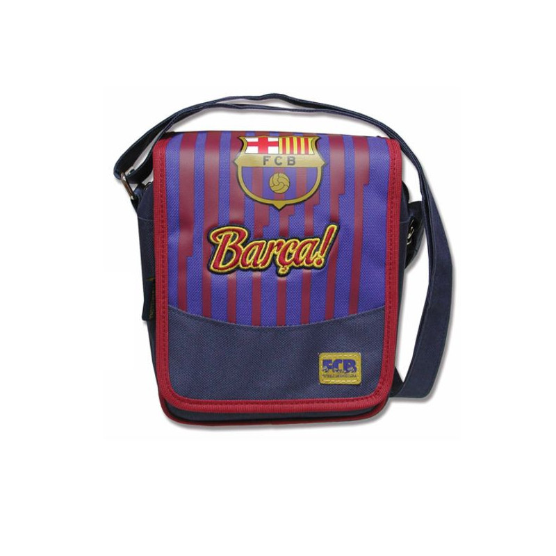 Imagen bandolera portadiscman fc barcelona 16x9x20cm