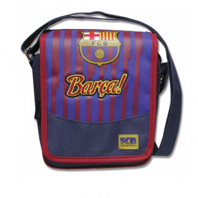 Imagen bandolera portadiscman fc barcelona 16x9x20cm