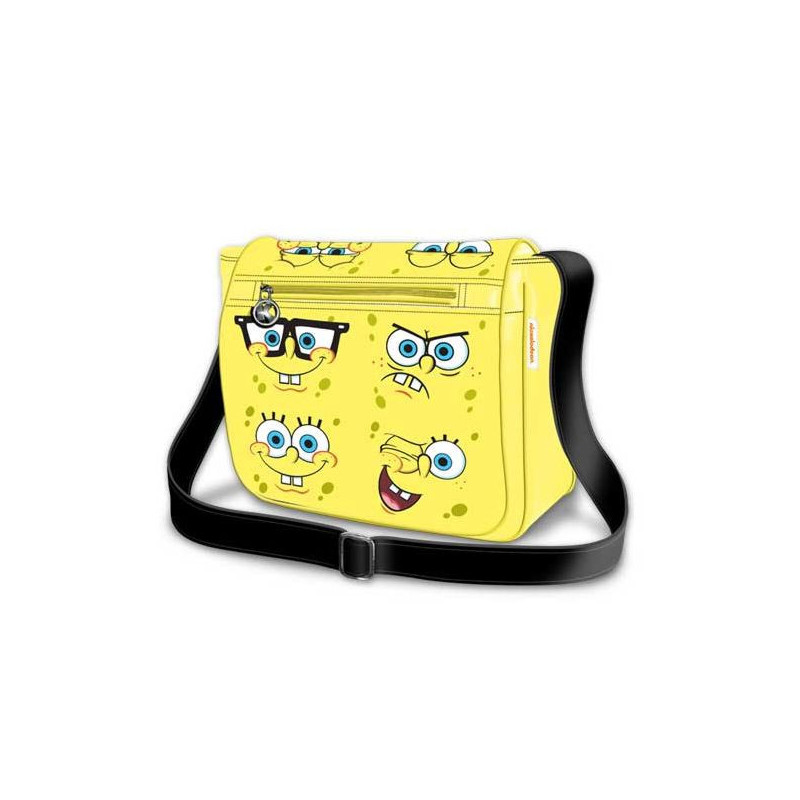 Imagen bob esponja bandolera solapa funny 30x30x9cm Imagen bob esponja bandolera solapa funny 30x30x9cm