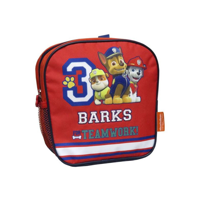 Imagen mochila 24cm paw patrol barks teamworks