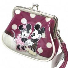 imagen 1 de mickey & minnie monedero retro polka  10x9x5cm