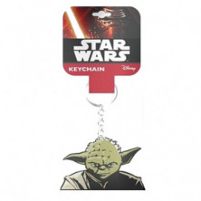 Imagen llavero de goma star wars maestro yoda