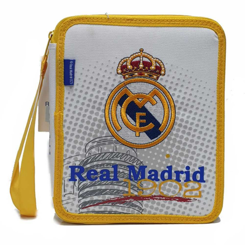 Imagen plumier 2 pisos real madrid 23x19x4cm