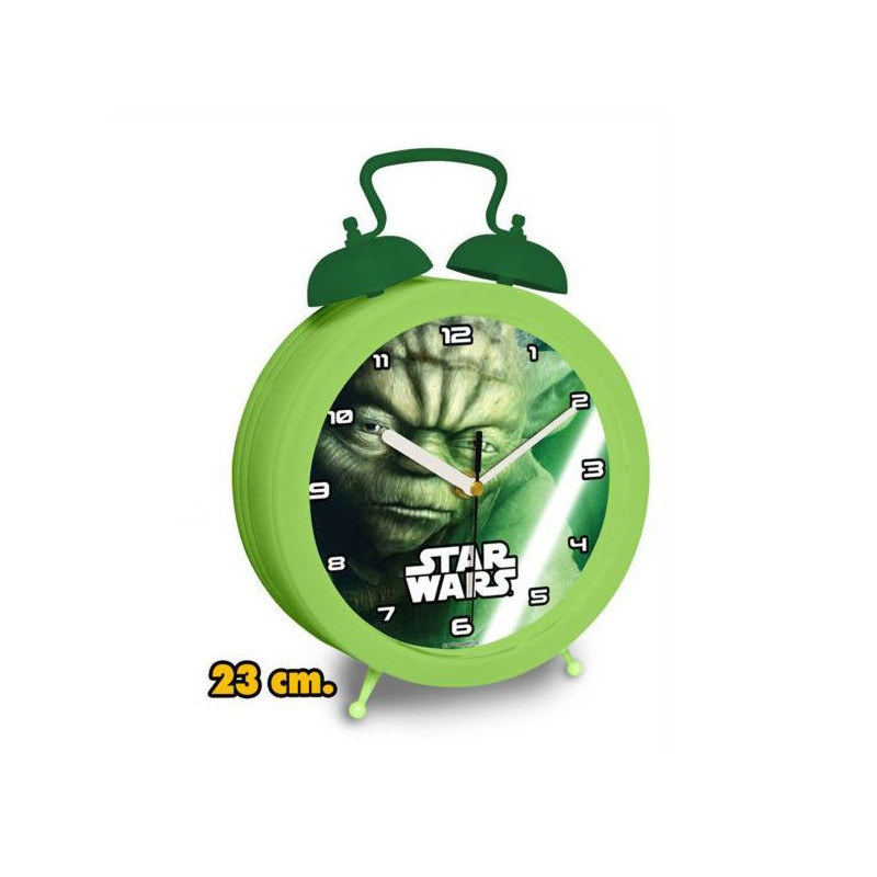 Imagen reloj campanas yoda 23cm star wars