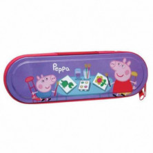 Imagen plumier metal peppa pig