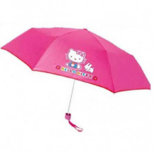 Imagen paraguas hello kitty plegable bolsito