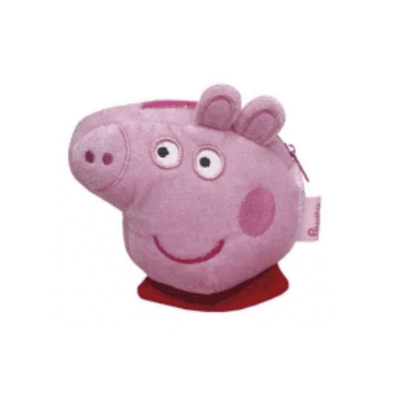 Imagen monedero peluche peppa 13x13x5cm