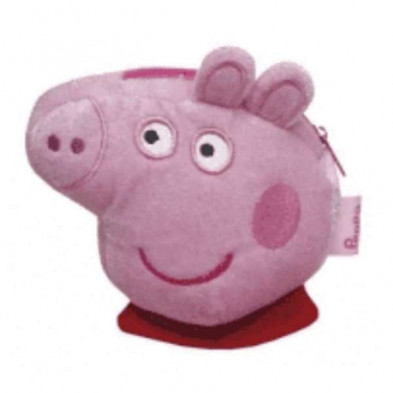 Imagen monedero peluche peppa 13x13x5cm