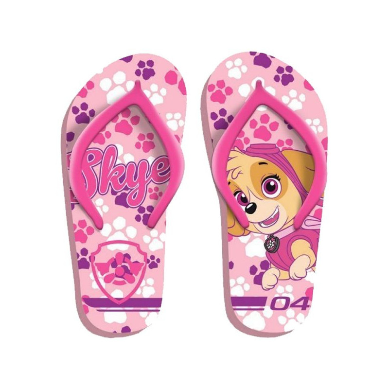 Imagen chanclas flip flop pawpatrol skye