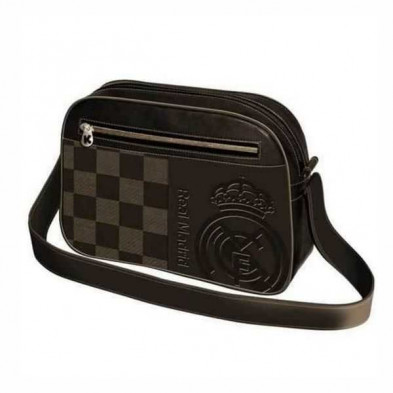 Imagen bandolera horizontal real madrid marron 28x19x7cm Imagen bandolera horizontal real madrid marron 28x19x7cm