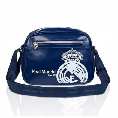 Imagen bandolera horizontal real madrid azul 18x20x7cm