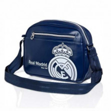 imagen 1 de bandolera horizontal real madrid azul 18x20x7cm