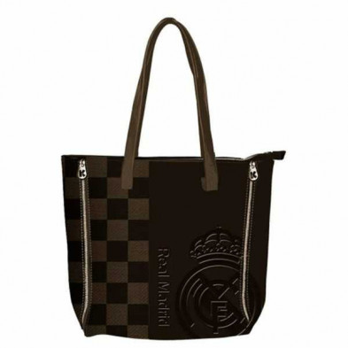 Imagen bolso shopping zipper elegan real madrid 30x30x7cm Imagen bolso shopping zipper elegan real madrid 30x30x7cm