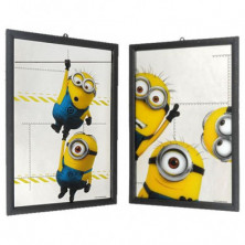 Imagen espejo pared madera minions 2 mod stdo