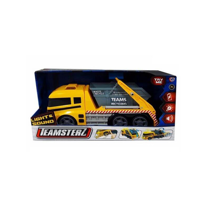 Imagen camion portacontenedor 42cm con luz y sonido team