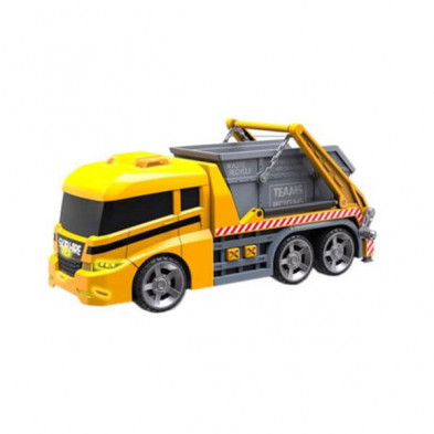 imagen 1 de camion portacontenedor 42cm con luz y sonido team