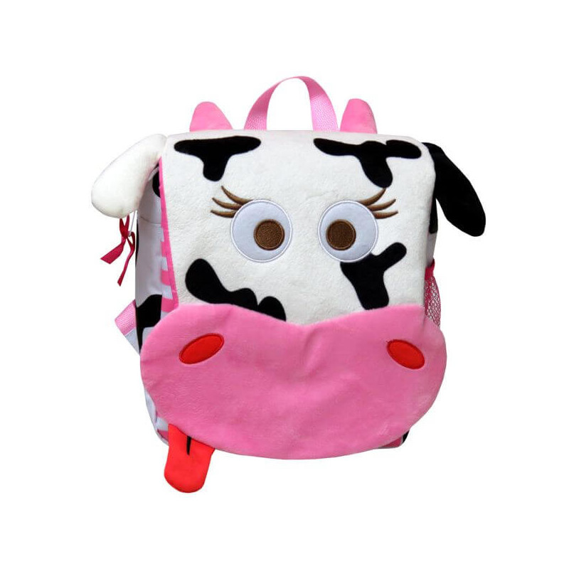 Imagen mochila infantil vaca animal bagosse 26x24x10cm