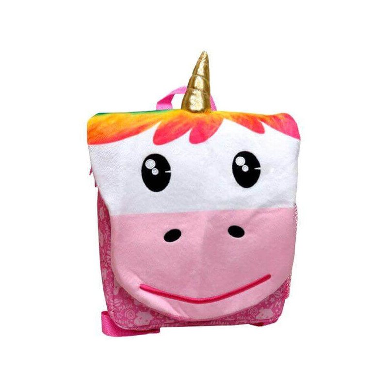 Imagen mochila infantil unicornio animal bagosse 26x24x10