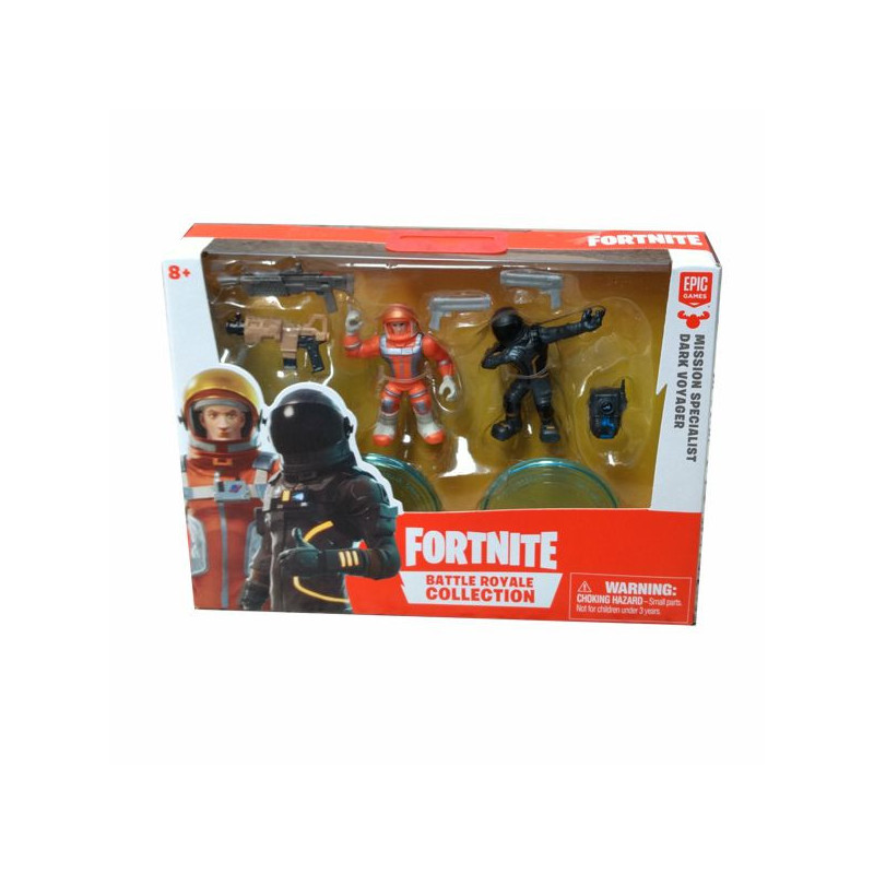 Imagen fortnite 2 figuras mission specialist dark voyager