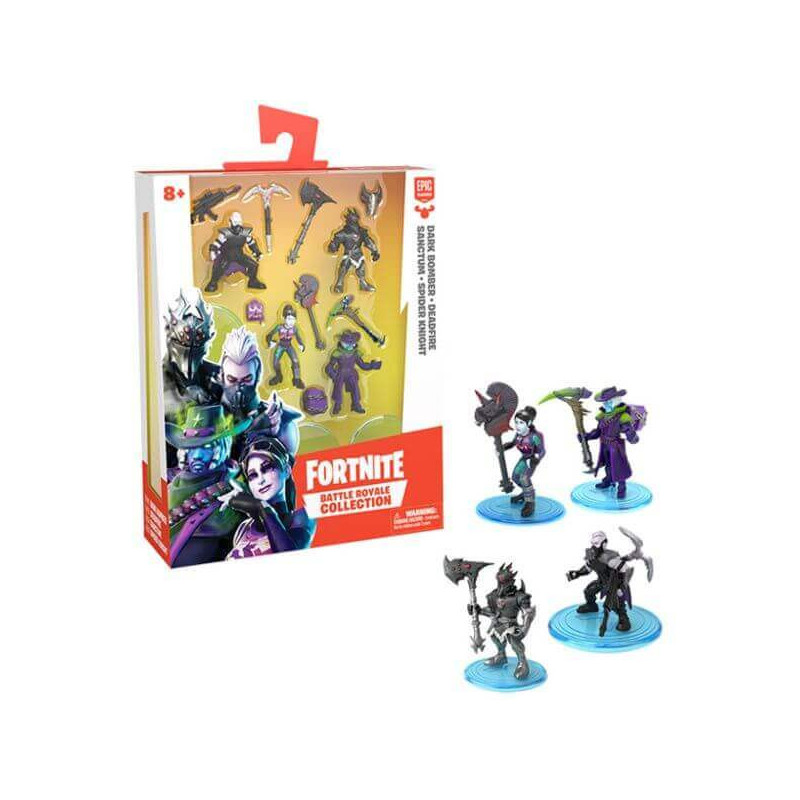 Imagen fortnite set 4 figuras 5cm con accesorios