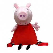 Imagen mochila peluche peppa pig 3d  - peppa