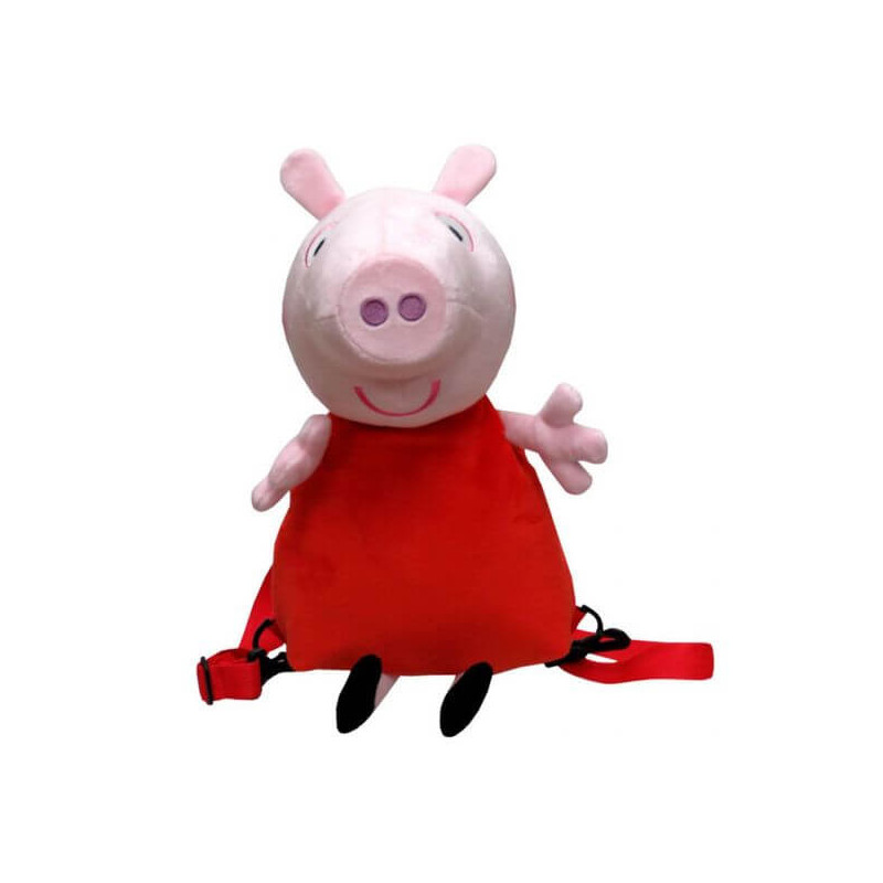 Imagen mochila peluche peppa pig 3d  - peppa