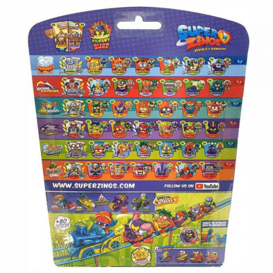 imagen 2 de superzings serie v blister 10 figuras