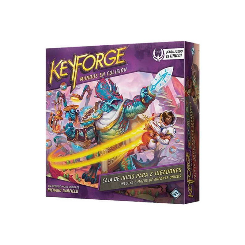 Imagen keyforge mundos en colision caja inicio 2 jug