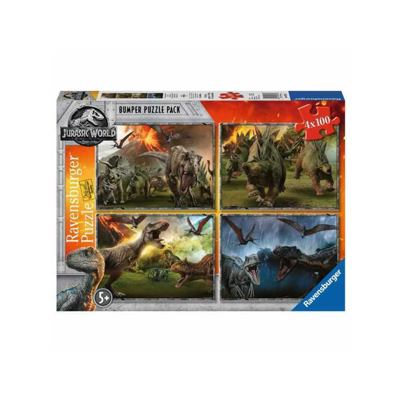 Imagen puzle fallen kingdom 4x100 piezas