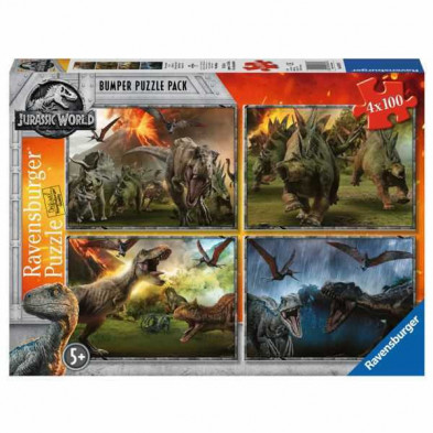 Imagen puzle fallen kingdom 4x100 piezas